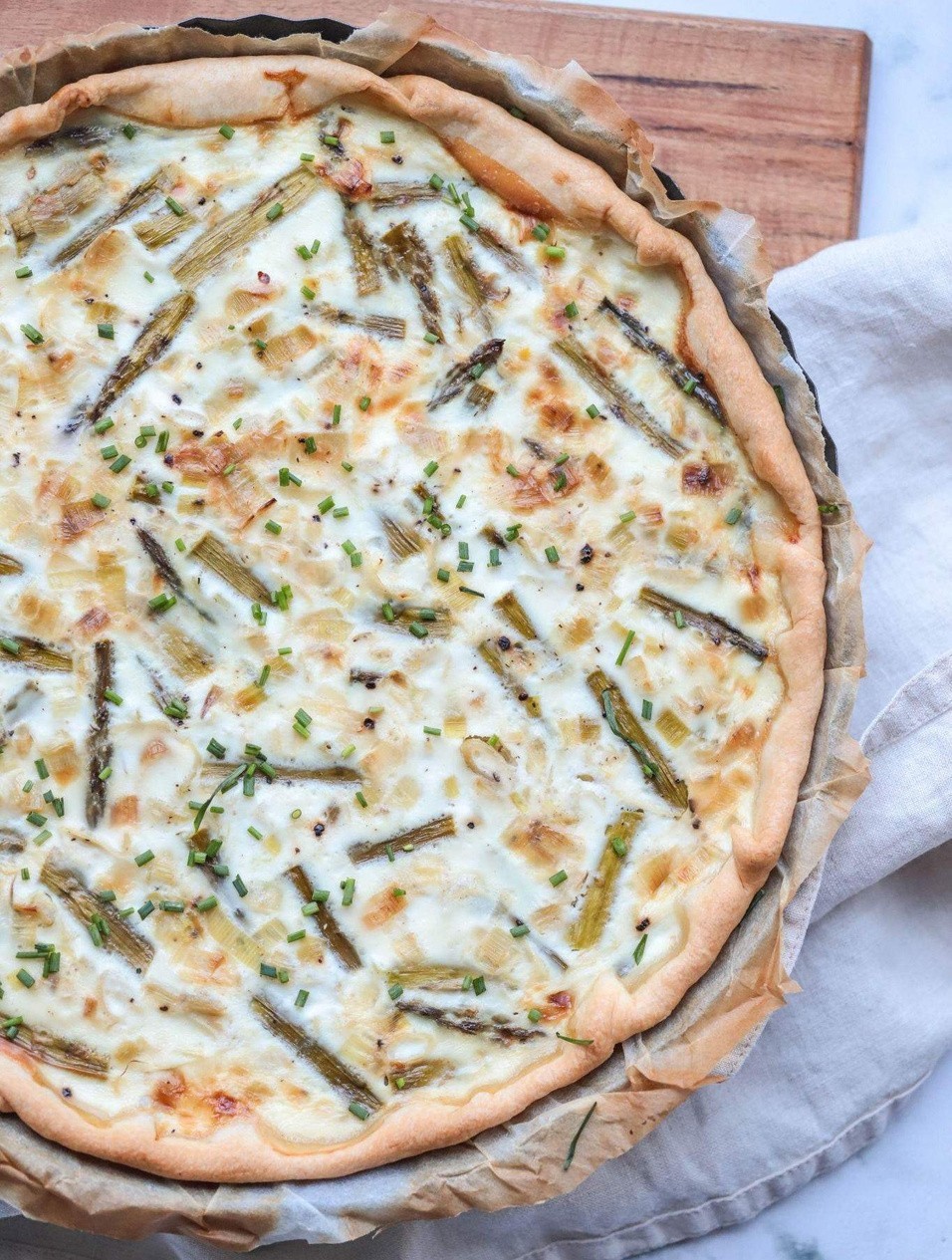 ASPARAGUS & LEEK QUICHE